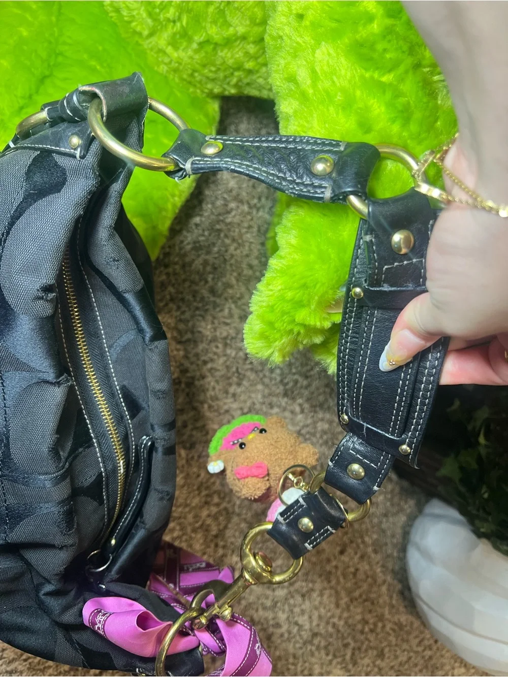 Coach Black Carly Bag (y2k/2000)